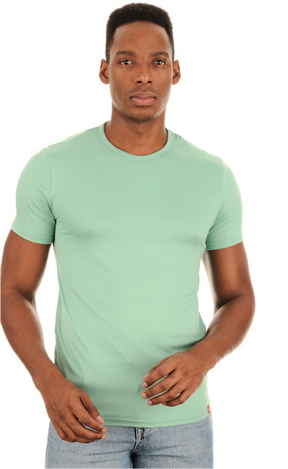 manga corta slim fit Menta