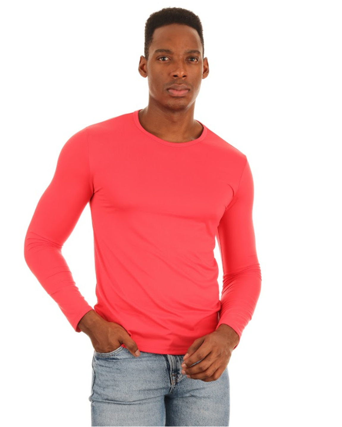 manga larga slim fit Coral