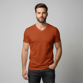 Playera Cuello V Caballero