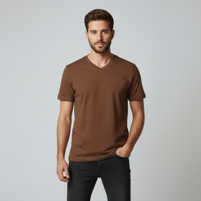 Playera Cuello V Caballero