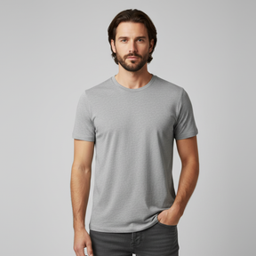 Playera Algodon Caballero Cuello Redondo